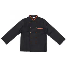 Хлопок зима утолщенная унисекс китайский стиль шеф-повара униформа с длинным рукавом шеф повара пальто