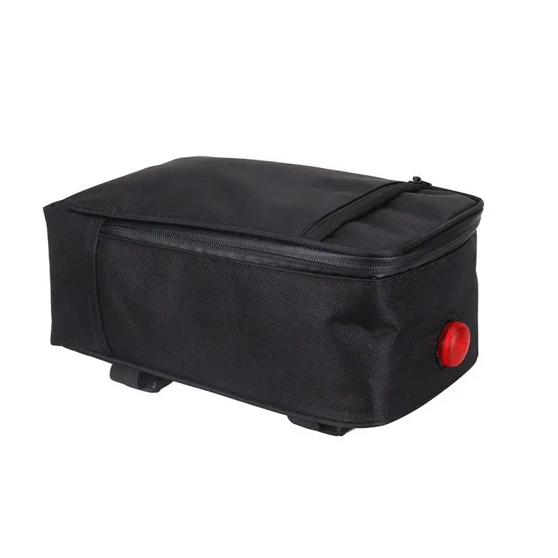 

Foldable Bicycle Rear Seat Bag Electric Car Seat Cover Lithium Battery Waterproof Lighting Multi-function Rear Seat Bag