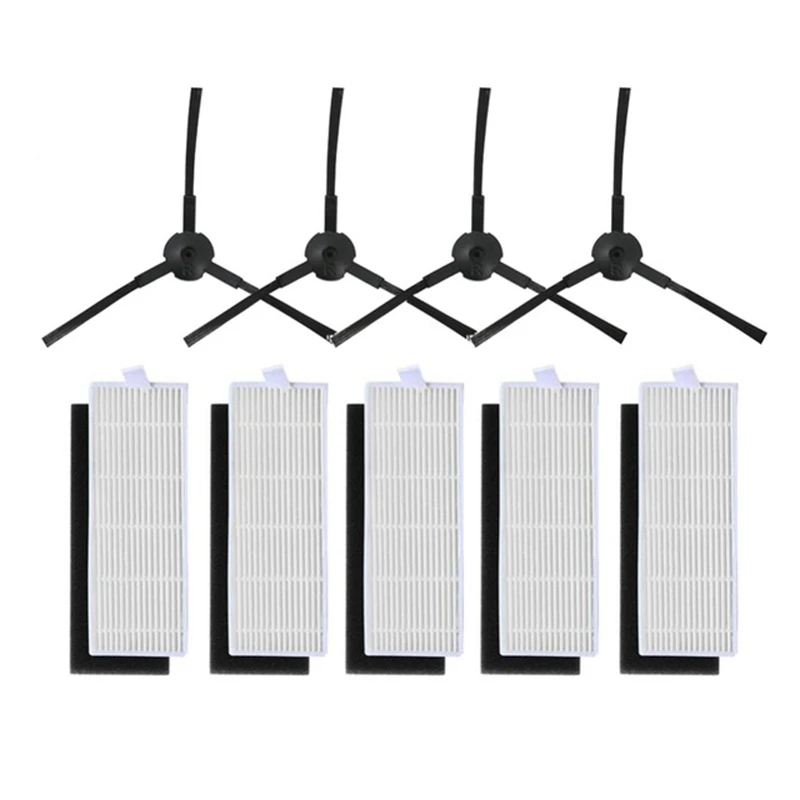 

HOME-1set For ILIFE A4 Cleaning Robot ILIFE A4s A6 A4 Robot Vacuum Cleaner hepa filter & Side Brush
