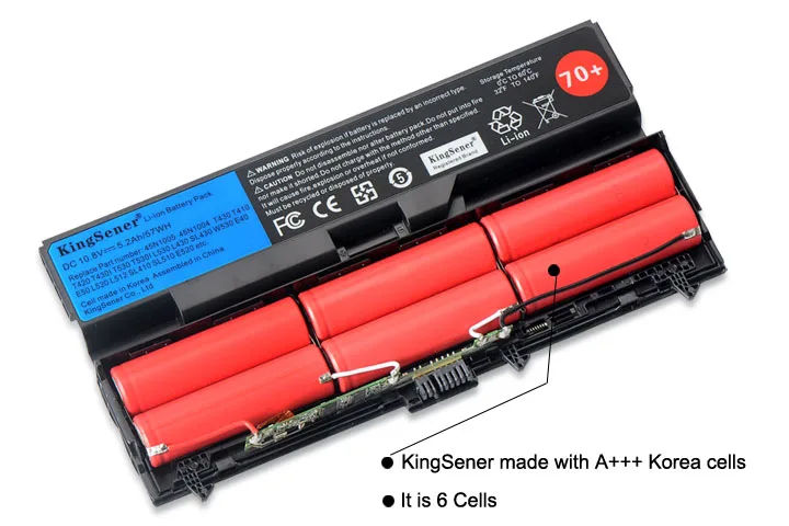  KingSener 10.8V 5200mAh Laptop Battery For Lenovo ThinkPad T430 T430I L430 T530 T530I L530 W530 45N