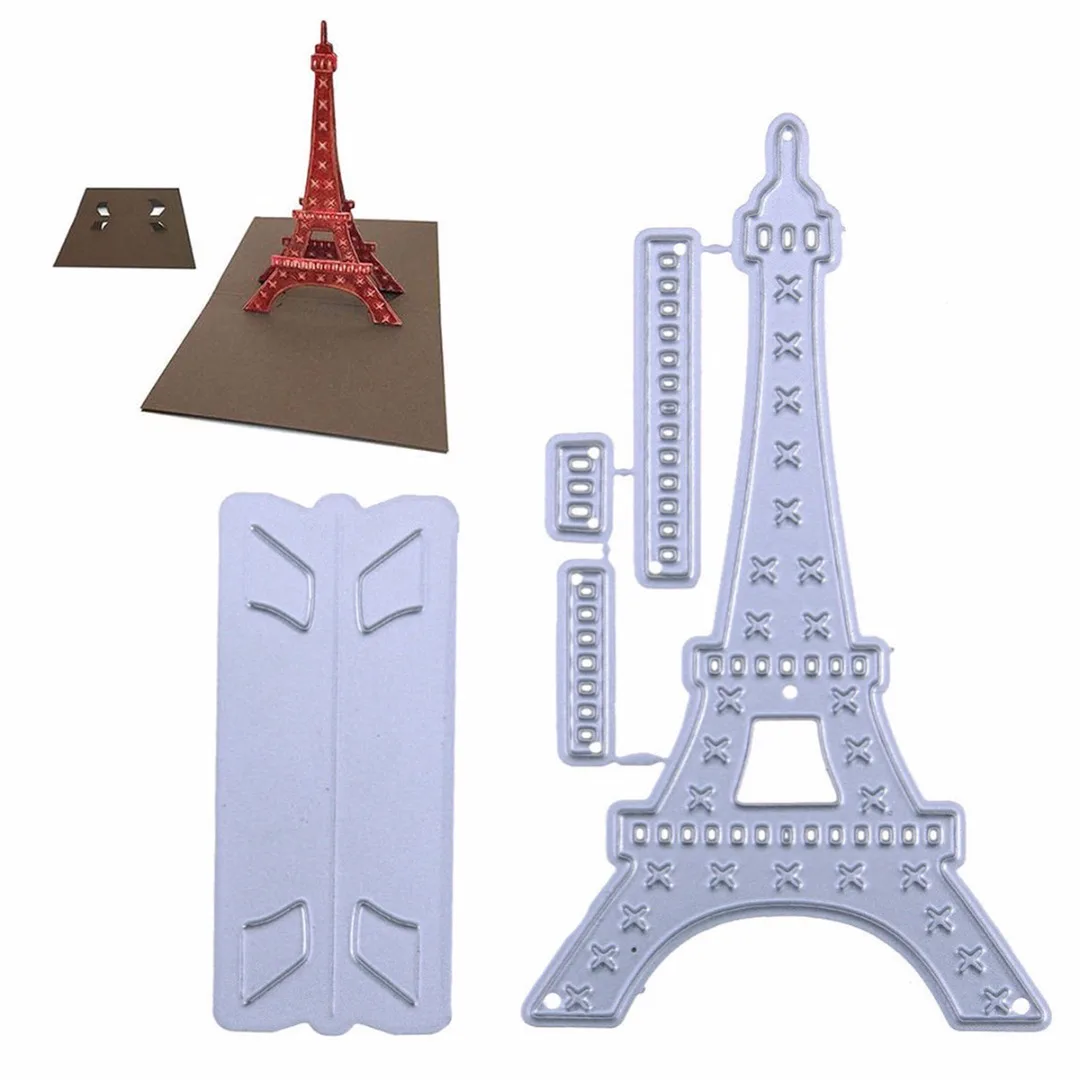 

1 Set 101*72mm Pop Up Tower Metal Cutting Dies Stencils