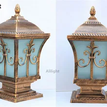 Двор виллы Колонка головного света квадратная колонна лампа для создания модного маникюра Наружное освещение Водонепроницаемый IP65 ландшафтное освещение дома светильники