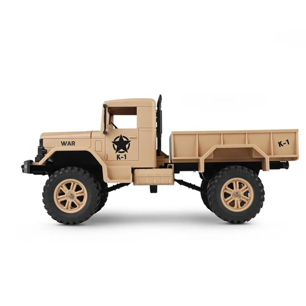 2018 New Wltoys 124301 1/12 2.4G 4WD 15km/h 45cm 390 Bruhed Rc Car 4.5kg Load Off-road Military Truck RTR Toy Viehicle Kids Gift