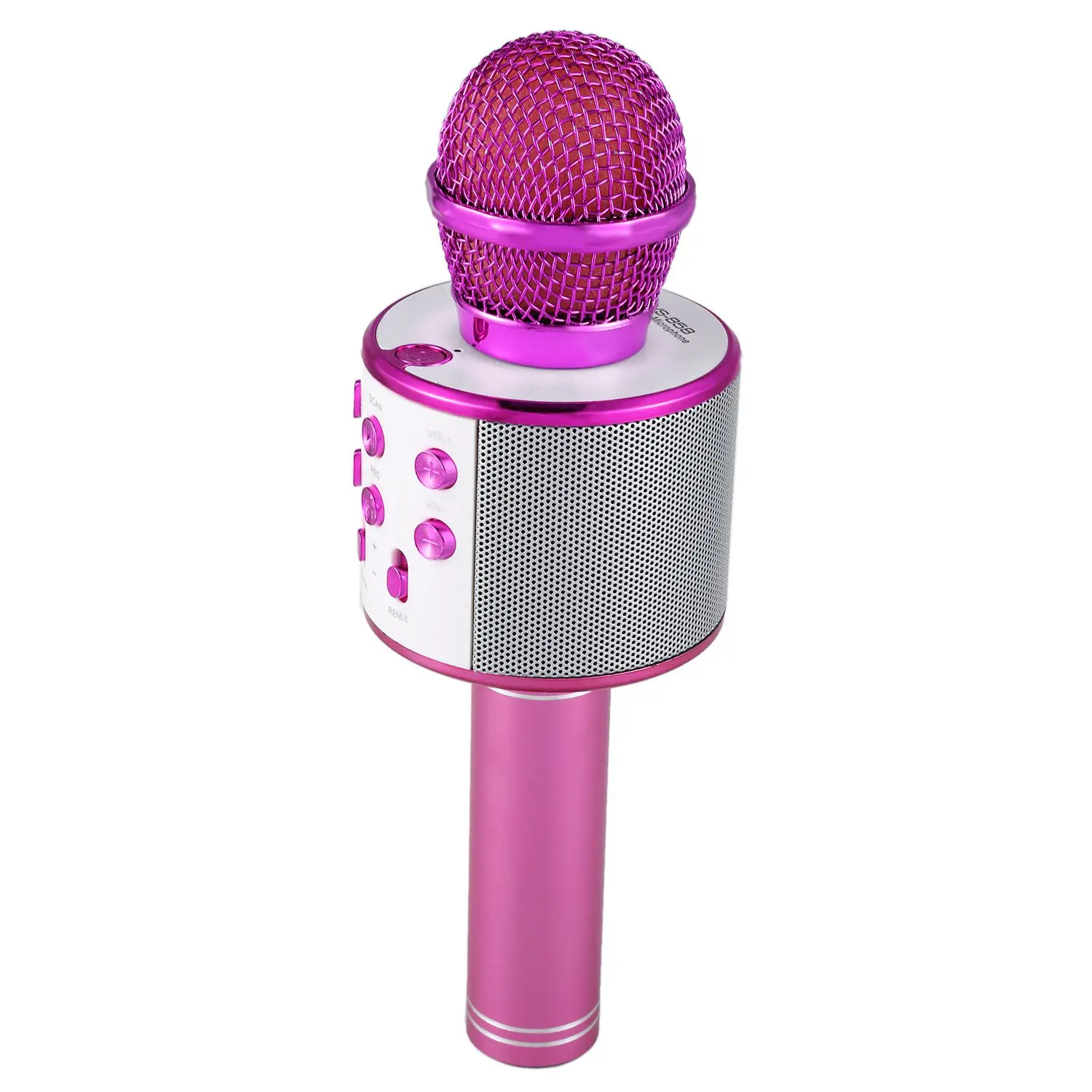 

Wireless Karaoke Microphone Portable Bluetooth mini home KTV for Music Playing and Singing Speaker Player Selfie PHONE PC Purple