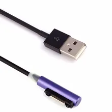 Магнитный зарядный кабель для передачи данных, высококачественный светодиодный светильник, совместимый с цифровым проводом sony Xperia Z3 L55t Z2 Z1 Compact XL39h# S