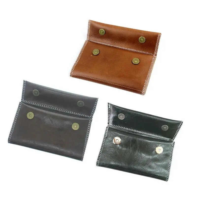 

1pcs -PU Leather Tobacco Bag Portable Cigarette Rolling Pipe Tobacco Pouch Case Wallet Tip Paper Holder