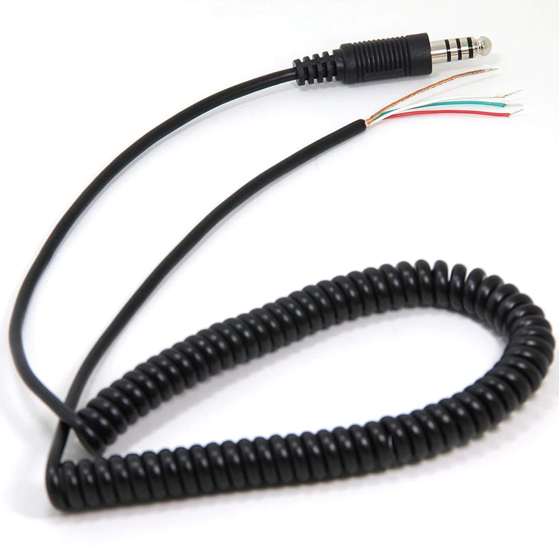 Helicopter Headset Replacement Cable with U 174 U Connector