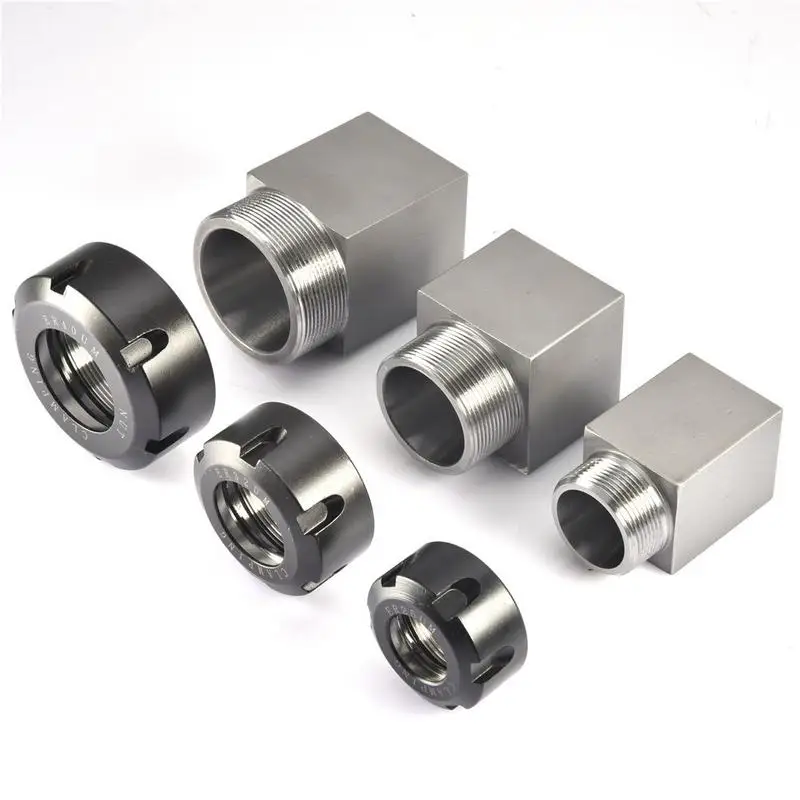 

1PCS ER40 ER32 ER25 Square Collet Chuck Holder Mayitr Block For Lathe Engraving Machine Cross Hole Drilling