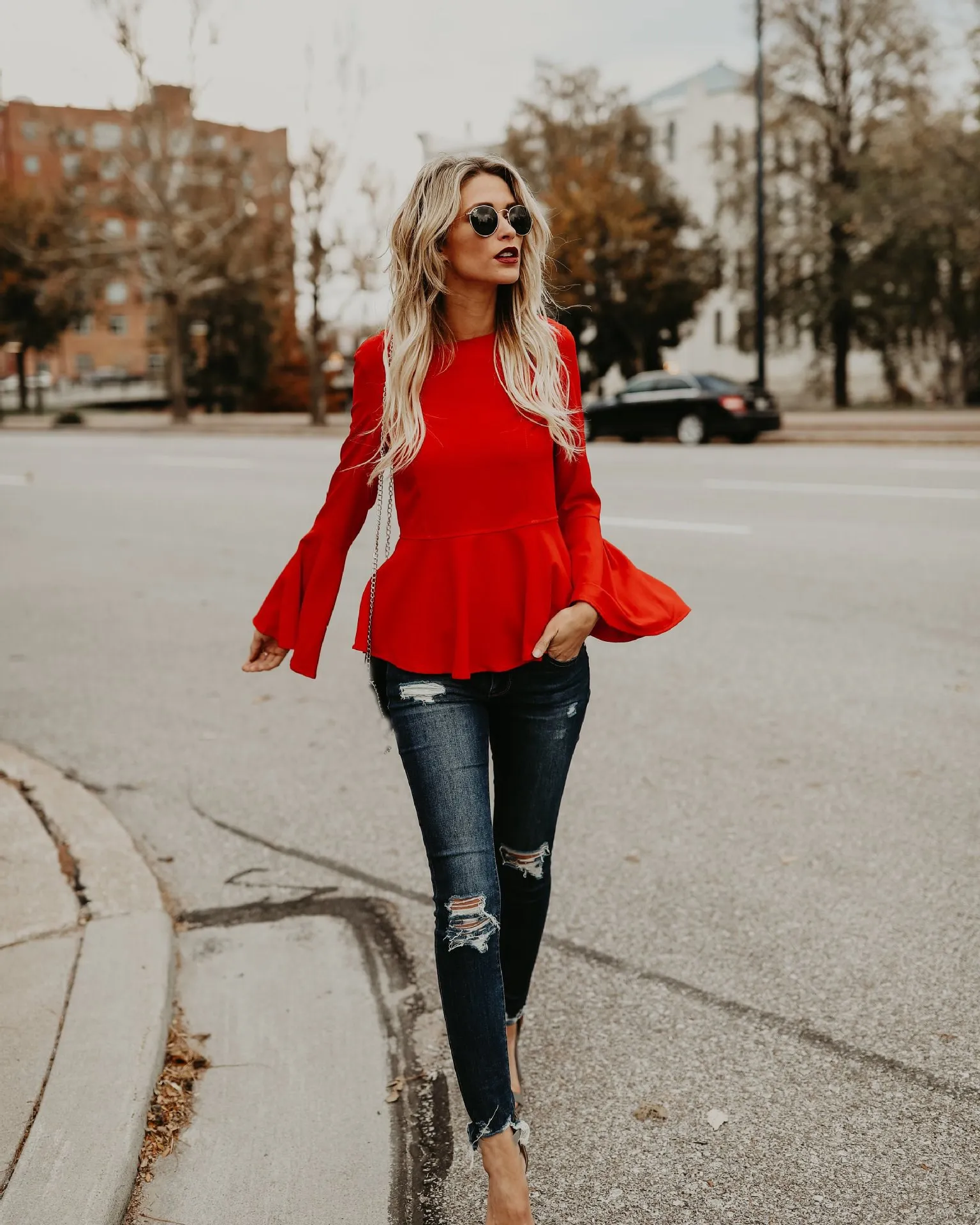 Autumn Women Long Sleeve O Neck Basic Top Elegant Solid