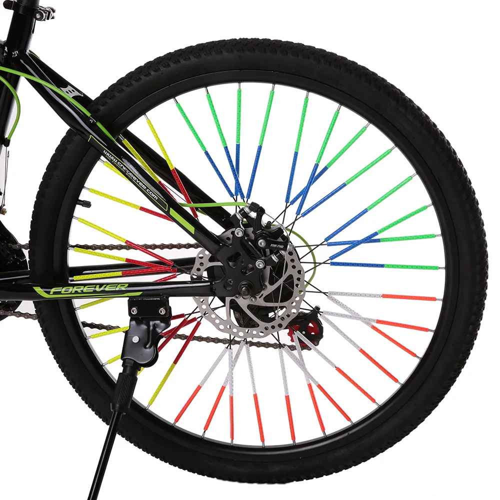 24 шт. велосипедный отражатель MTB велосипед Стикеры колесный обод Светоотражающие
