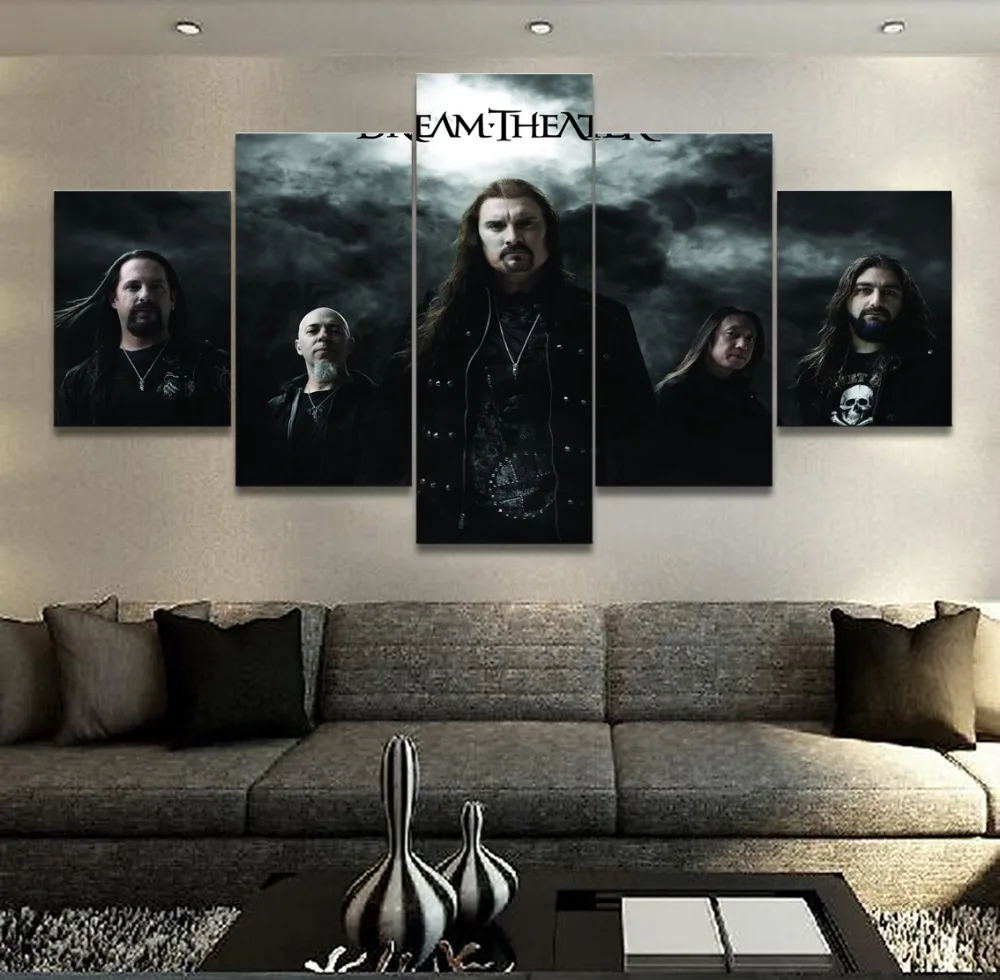 

Canvas Print Painting 5 Pieces Music Dream Theater Wall Art Poster Home Decor Living Room Modern Artwork Pictures Cuadros Frame