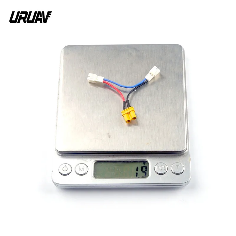 

New Arrivals URUAV XT30 to PH2.0 1Sx2 Plug 1.9g Cable Wire for UR85/UR85HD Whoop FPV Racing Drone Spare Part DIY Accessories