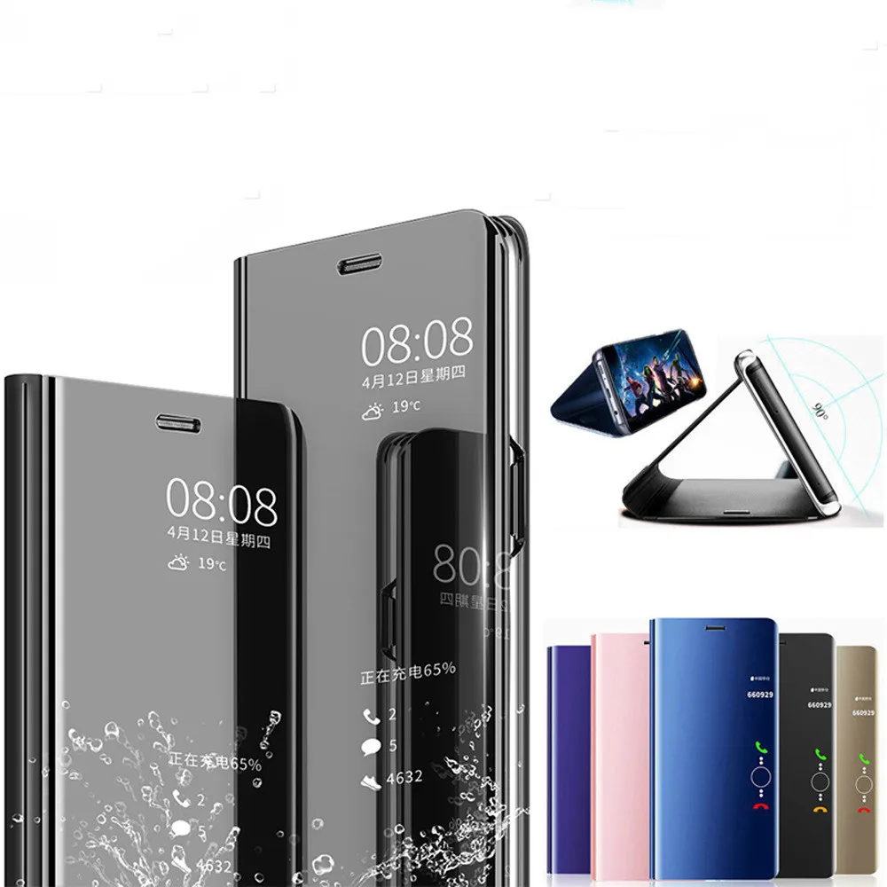Smart View mi rror флип чехол для xiaomi Red Примечание 5 6 Pro 4 4X 6A S2 плюс Note4 Глобальный крышка