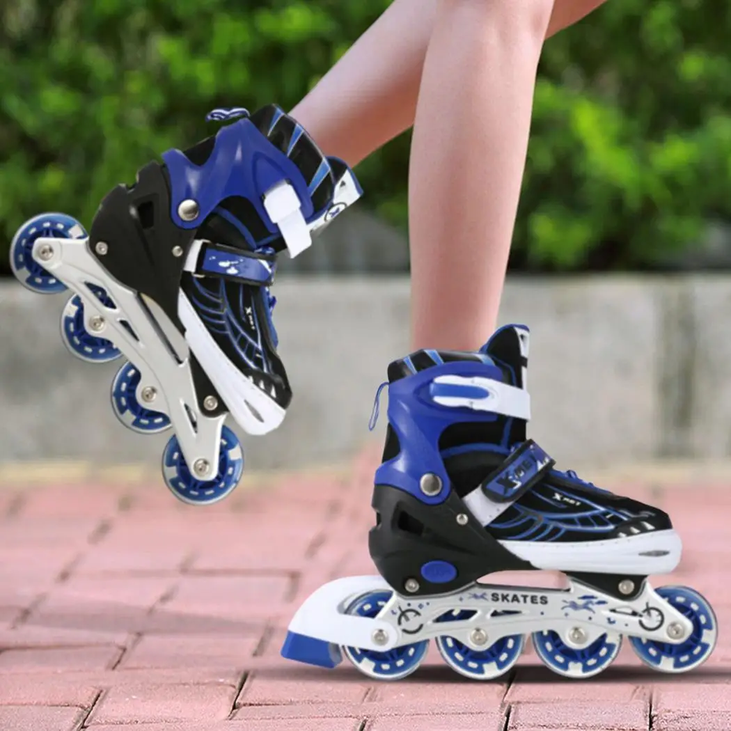 

4 wheel roller skates Adjustable Inline flash Skating Shoes Inline Speed Skates Shoes Children Women Men Roller Skates