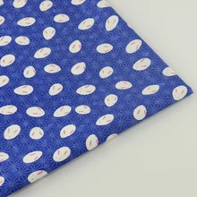 Хлопковая ткань синяя саржа милые кролики Дизайн Tecido лоскутное Скрапбукинг скатерть в горошек домашний текстиль ткани