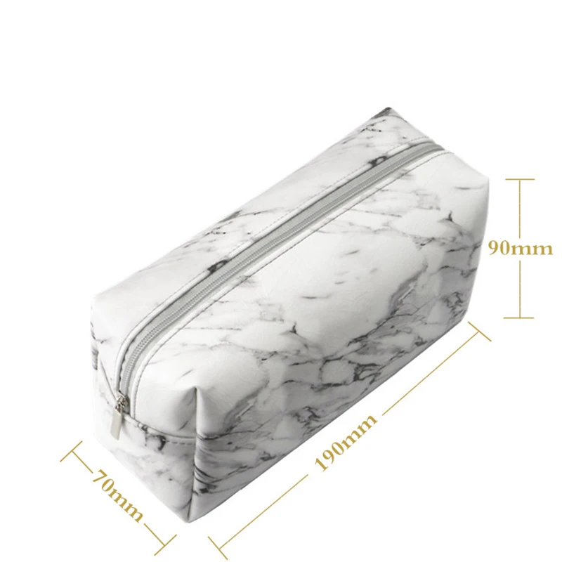 

1PC Marble Pencil Case Creative Pencilcase Large Capacity Pencil Bag For Girls Gift School Office Supplies Korean Stationery