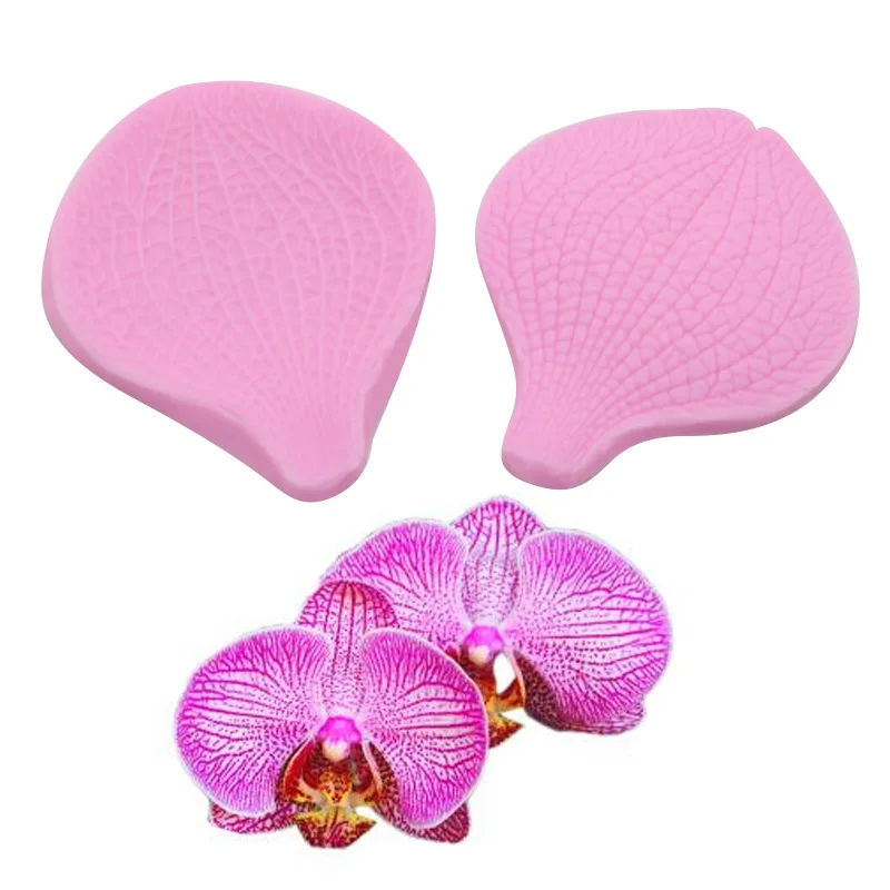 

Orchid Petal Leaf Vein Designer DIY Polymer Clay Mold Liquid Silicone Mold Stamp Concrete