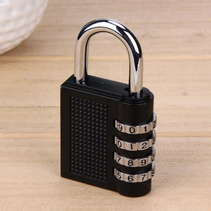 

4 Dial Digit Password Lock Combination Suitcase Luggage Metal Code Padlock Zinc Alloy Cupboard Cabinet Locker Home Safe Guard