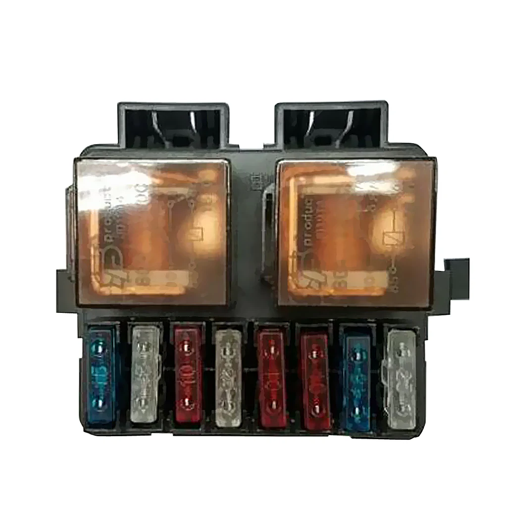 

Universal Car Boat Truck Audio 12V 2-Way Relay Fuse Box Holder with 8 Fuses Sturdy and robust construction