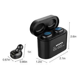 Bluetooth 5,0 беспроводная гарнитура In-Ear Intelligent noise Reduction Touch operation большой аккумулятор IP67 водонепроницаемые наушники