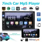 VODOOL Car Audio Video Player 7035B 7inch 2DIN Car Stereo MP5 Player 3D Dynamic UI FM Radio BluetoothUSB AUX with Remote Control