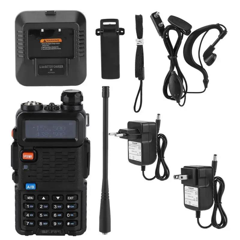 Портативная рация UHF VHF двухдиапазонный открытый дальний приемопередатчик 100 240 В