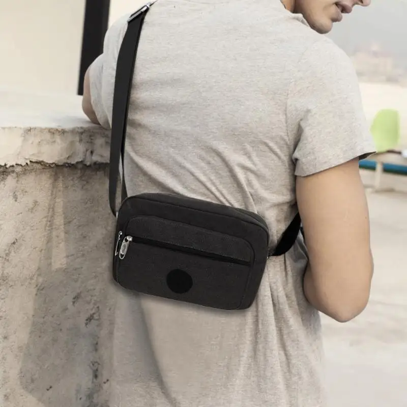 Men Canvas Satchel Belt Shoulder Bag Sling Crossbody Messenger Bags Clutch Purse