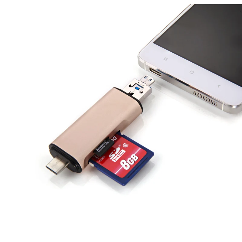 Многофункциональный USB2.0 Card Reader высокое Скорость SD Card Reader с Тип-C для Android для iphone для Компьютерные колонки