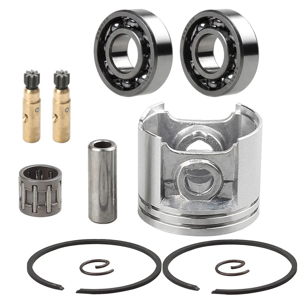 MS210 MS230 MS250 Crankshaft Bearing With Cylinder Piston Ring Clip Kits For 021 023 025 # 9638 003 1581 Chainsaw Spares 