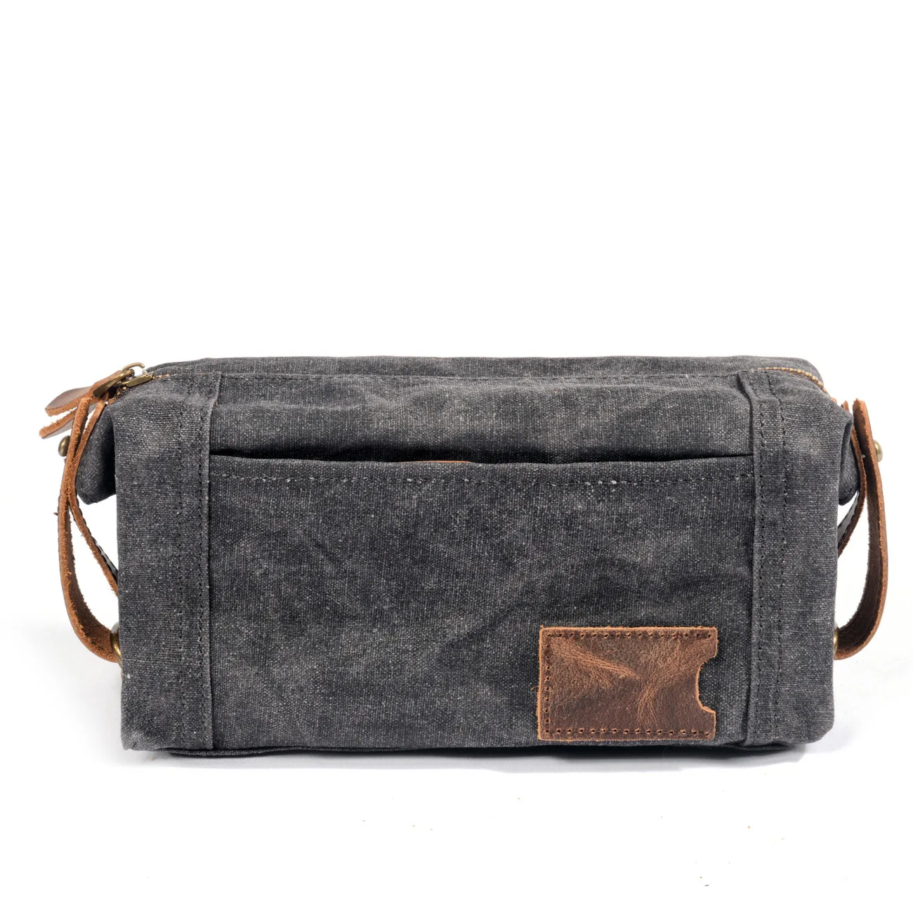 

Washing Bag Portable Travel Women Oil Wax Canvas Small Storage Purse Men's Waterproof Clutch Cosmetic Bags Large Capacity