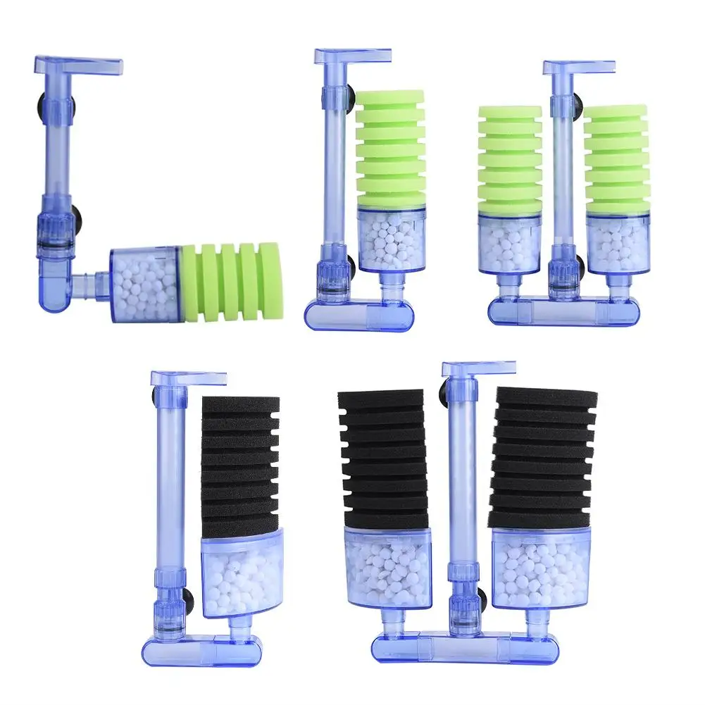 Aquarium Filter Air pump Sponge Biochemical Oxygen Pump for Mini Fish