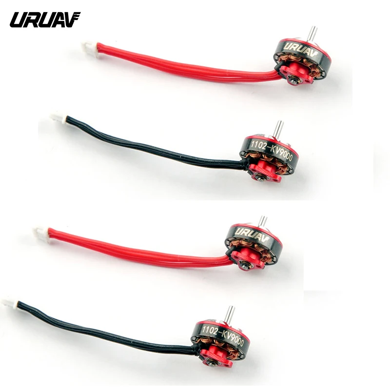 1/ 2 /4 шт. запуav 1102 9000KV/10000KV 1 2S 3S 9N12P CW /CCW бесщеточный двигатель для 75mm 85mm Whoops & 66mm без кабеля детали рамы|Детали и