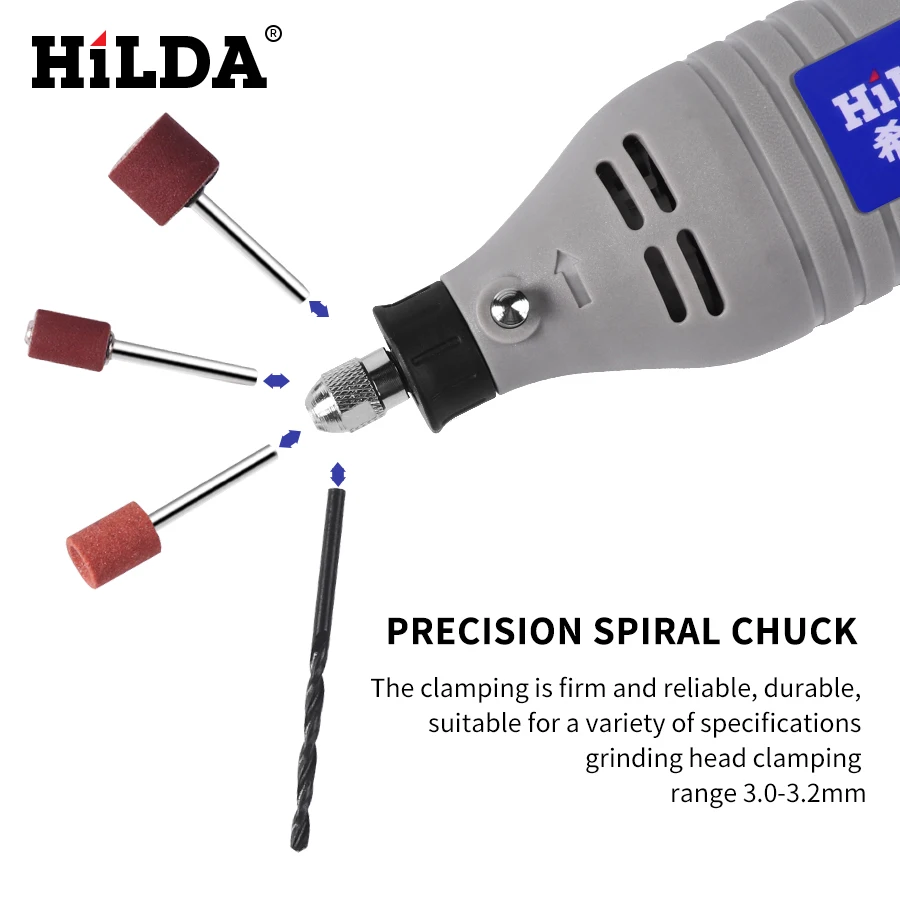 HILDA 150W Electric Drill Grinder Engraving Pen Grinder Mini Drill Electric Rotary Tool Grinding Ma