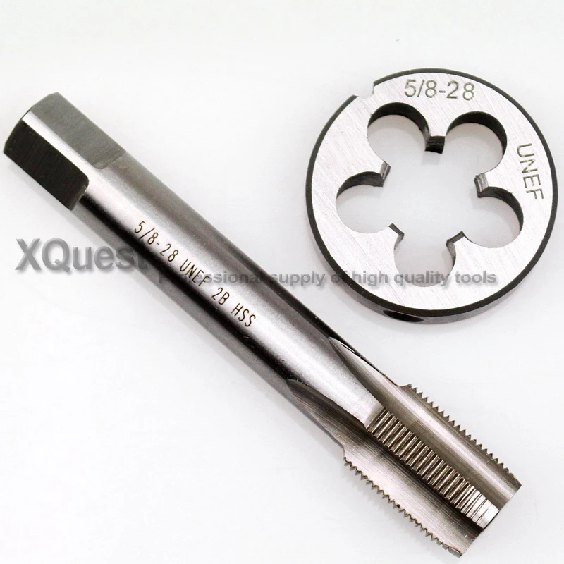 

2pcs Hand tap Round die set UNC 5/8 Unified Thread dies taps UNF 5/8-12 5/8-14 5/8-16 5/8-18 5/8-20 5/8-24 5/8-28 5/8-32 5/8-40