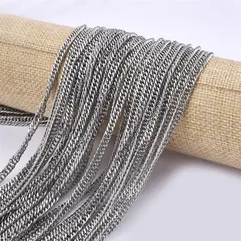 

5m/Lot Mens Bracelet Chain Stainless Steel Chain For Men Jewelry Making DIY Necklace Chains For Jewelry Findings Handmade Gift