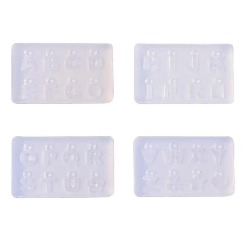 

Reusable English Letter Pattern Nail Art Decorations DIY Design Silicone Nail Art Templates Pattern Manicure Nails Art Mold
