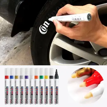 

Car-styling Waterproof Car Paint Pen Scratch Repair Pen Remover Painting Paint Marker Pen Car Tyre Tire Tread Rubber 10 Colors