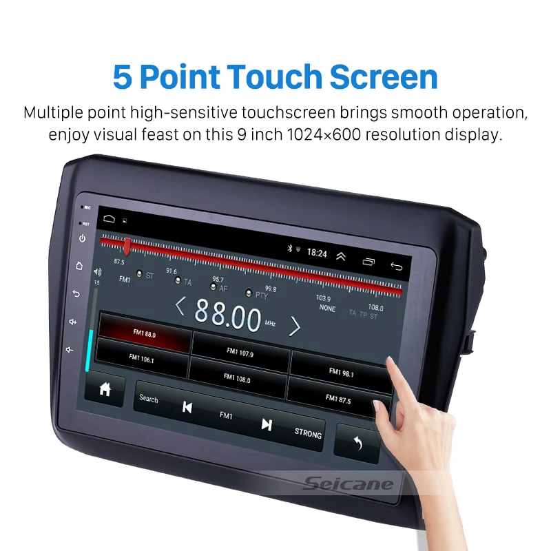 Seicane автомобильный радиоприемник с навигацией GPS плеер для SUZUKI Swift Android 8,1 9 дюймов управление рулем wifi 3g