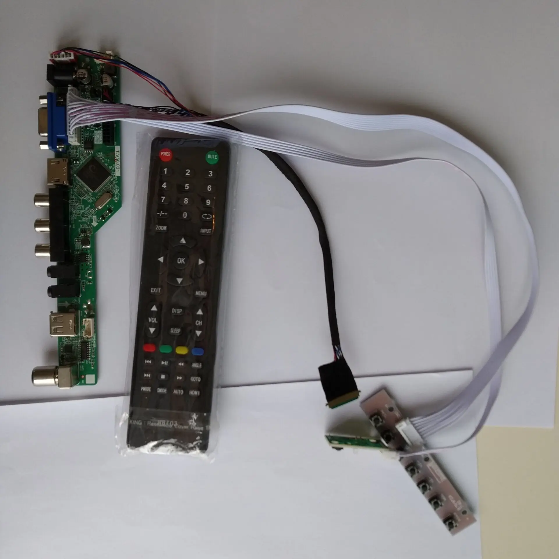 

TV HDMI AV VGA USB AUDIO LCD LED Controller Board display For LTN140AT01-G01 14.0" 1366×768 Moniter cable