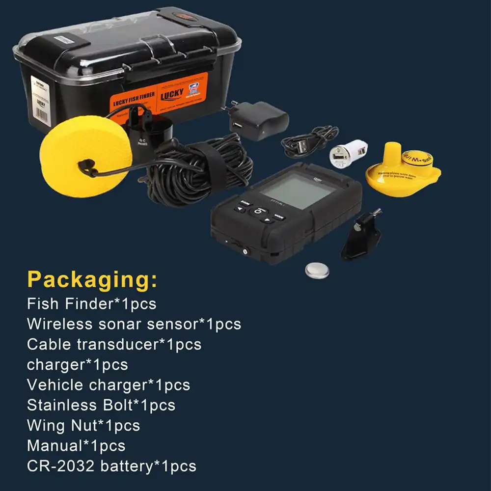 ラッキー Ff718lic 魚群探知ロシア語有線 ワイヤレス 2 イン 1 魚群探知機防水魚群探知冬の氷鯉釣り 魚群探知機 Aliexpress