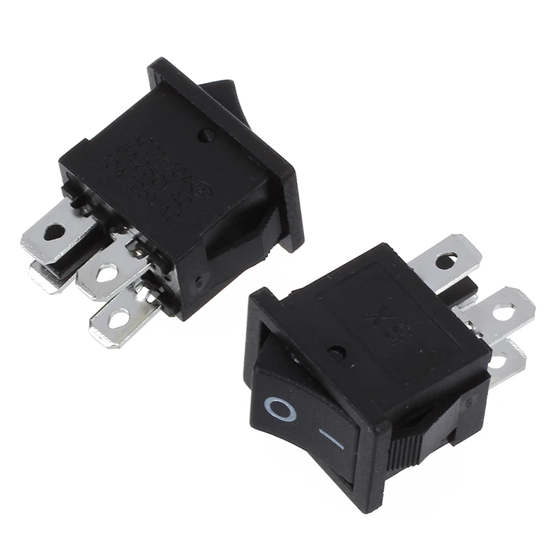 10 шт x 4 Pin ВКЛ ВЫКЛ 2 положения DPST лодки Кулисные Переключатели 10A/125V 6A/250V