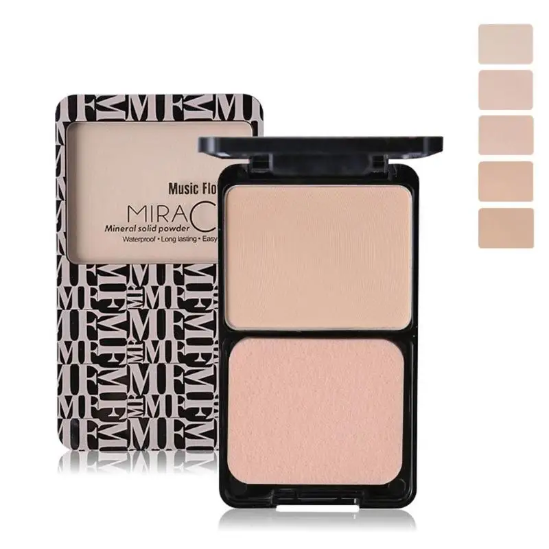 

Face Contour Finishing Powder Mineral Brighten Concealer Whitening Make Up Pressed Powder with Puff