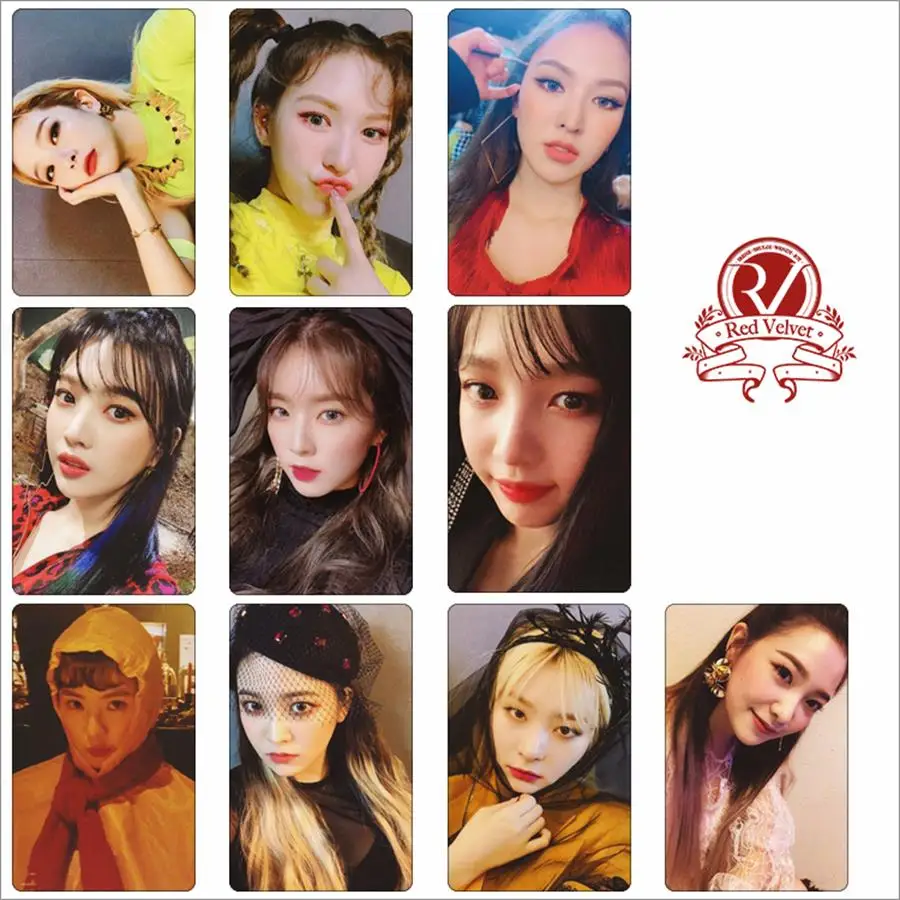 

Kpop Red Velvet 2019 Calendar Style Photo Stikcy Card Crystal Card Sticker Wendy SeulGi Photocard Sticker