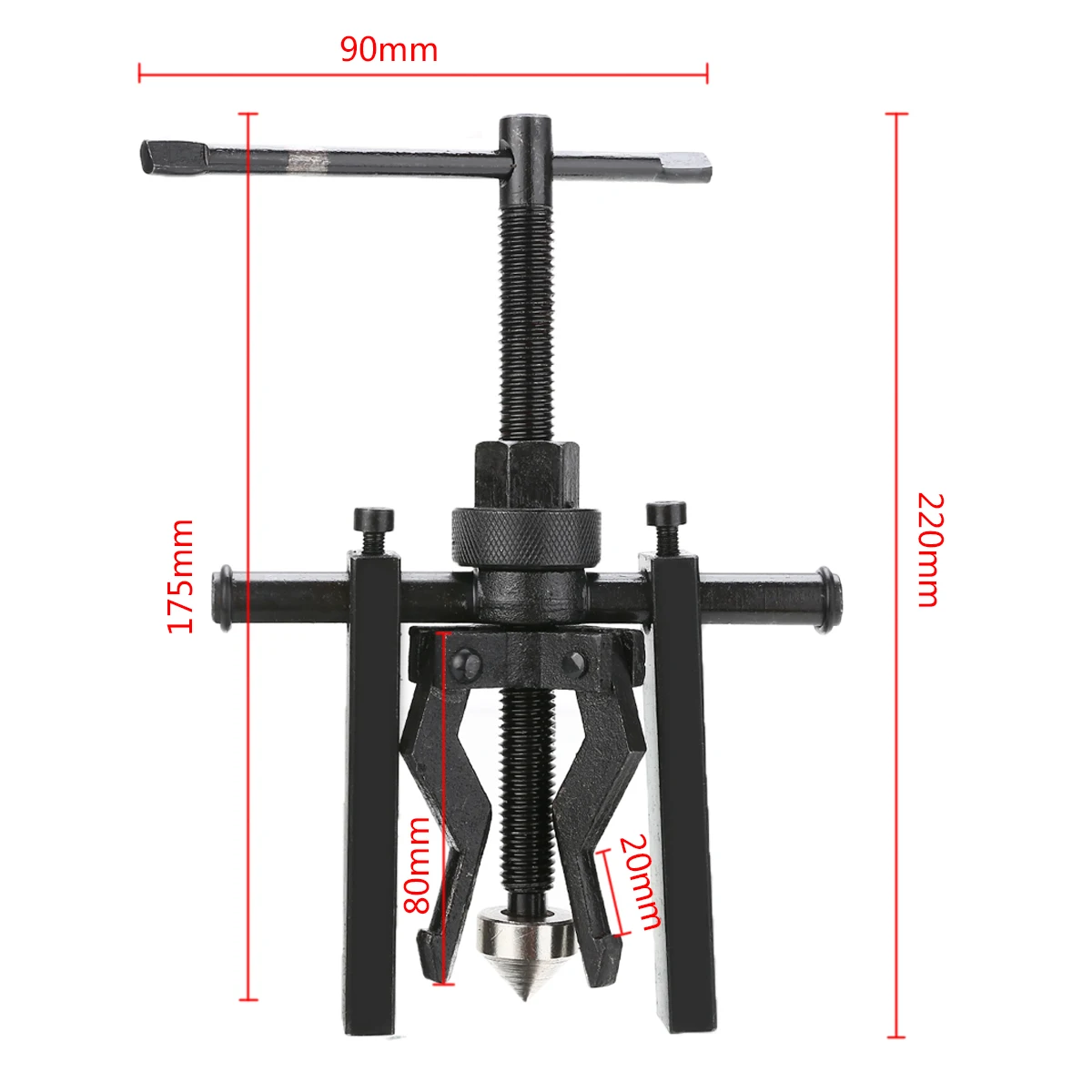 

Mayitr Hand Tool Set For Car Wheel 12-38mm 3-Paw Pilot Bearing Puller Bushing Gear Extractor Tool Kit Black
