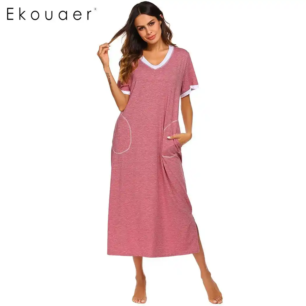 full length long sleeve nightgown