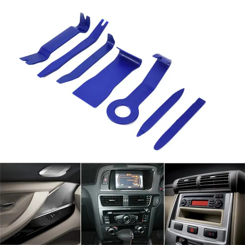 7 шт./компл. DIY Набор инструментов для ремонта автомобиля жесткий пластик авто