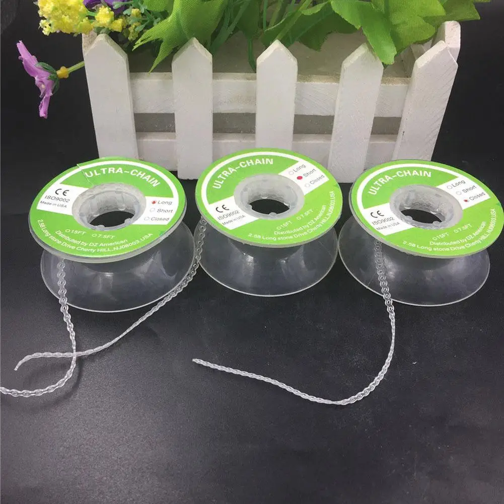  Dental Tool Orthodontic Elastic Clear Ultra Power Chain Rubber Band 3 Types Hot SALE
