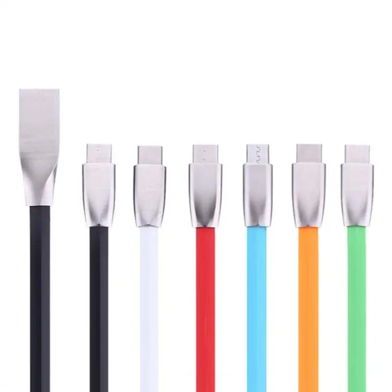 

Portable Type C Charge Cable USB 3.1 Cable Cellphone Data Charging Cable Zinc Alloy for Phone Black/White/Blue/Red/Green/Orange