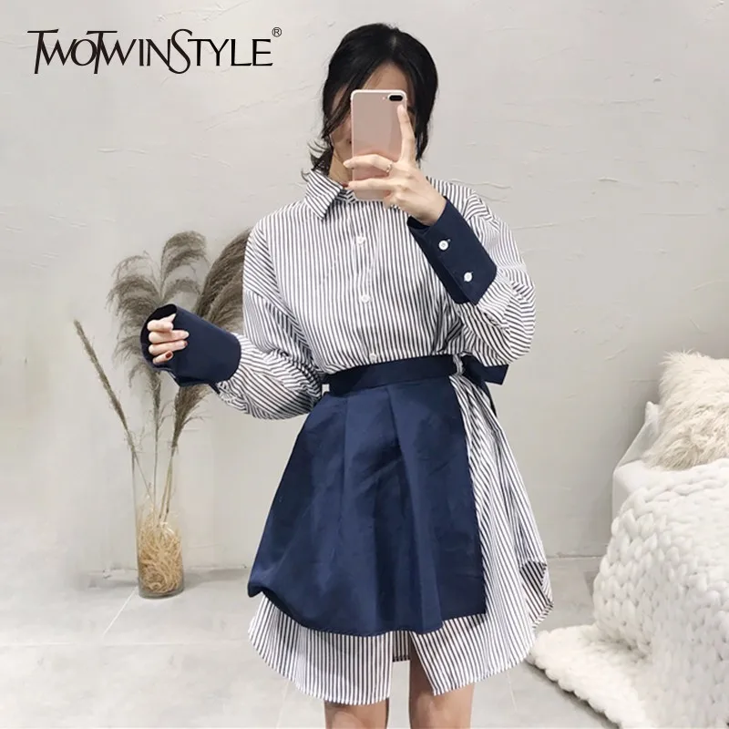 TWOTWINSTYLE облегающее платье Женский лоскутный комбинезон для новорожденных с
