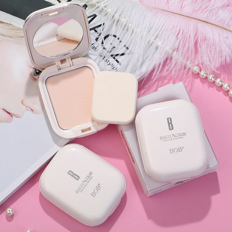 

Make-up Mermaid Refreshing Skin Powder cake Dry and wet dual-use Concealer Moisture Oil control Foundation make-up